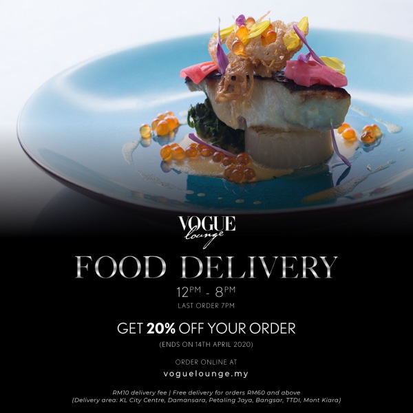Vogue Lounge KL Offers Food Delivery During MCO